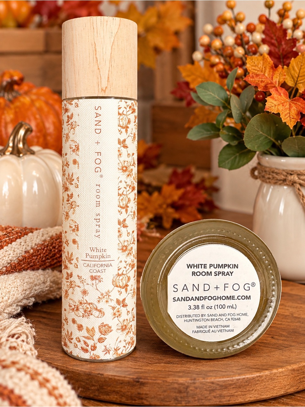 Sand and Fog White Pumpkin Room Spray
